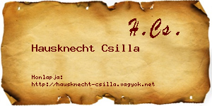 Hausknecht Csilla névjegykártya